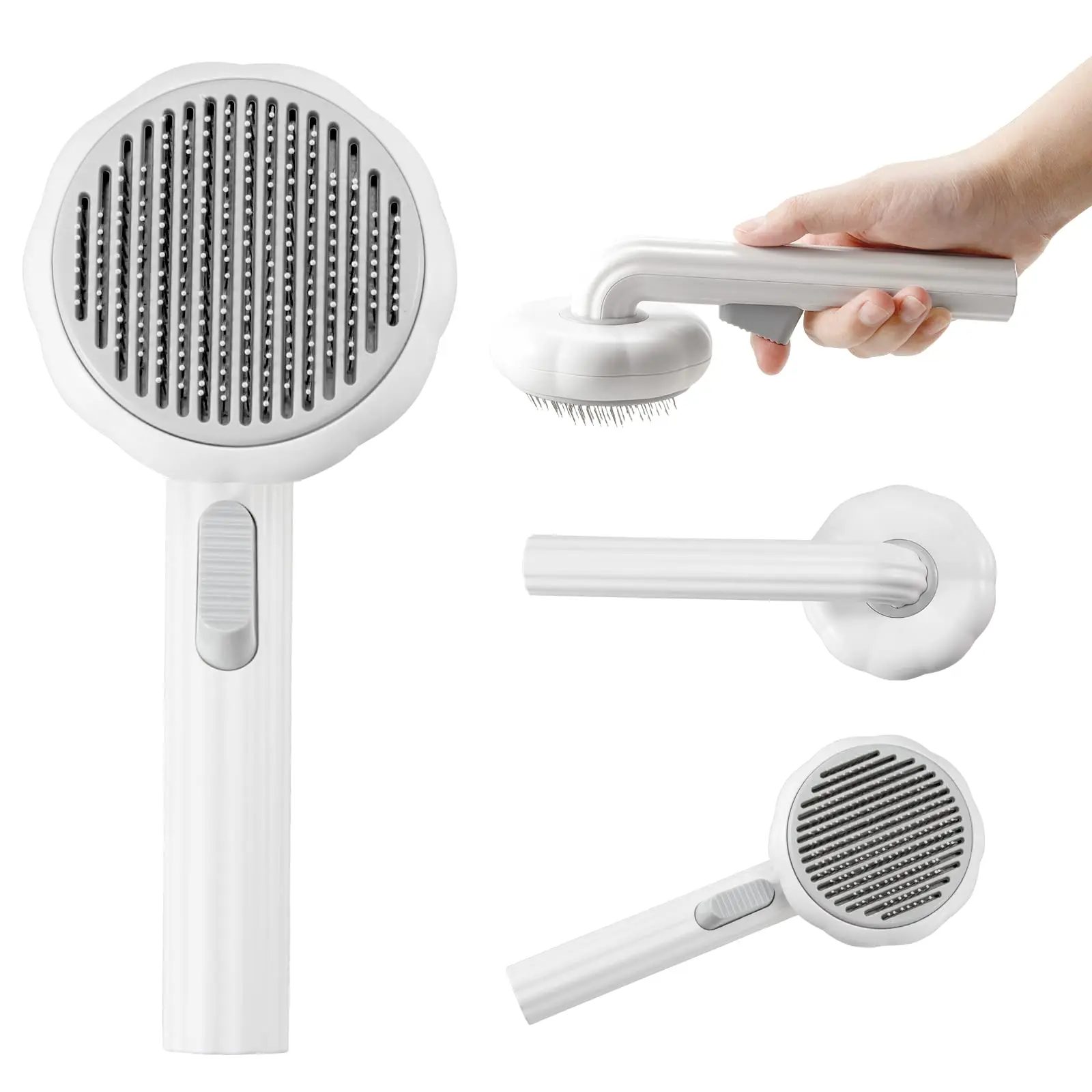 

Pet Brush,Self-Cleaning Slicker Brush for Dogs and Cats Pet Grooming Dematting Brush Easily Removes Mats, Tangles, and Loose Fur