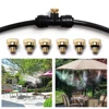 10 Pcs 10/24" Thread 0.1/0.2/0.3/0.4mm Brass Misting Nozzles Garden Greenhouse Flower Plant Irrigation System Atomizing Sprayers 5