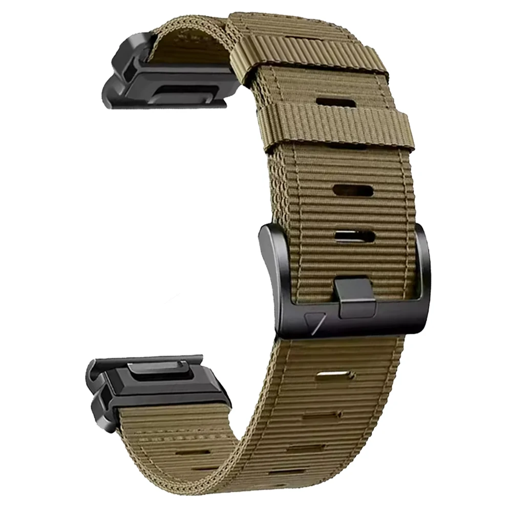 Quickfit 22/26mm Nylon+Silicone Sports Watchband Strap