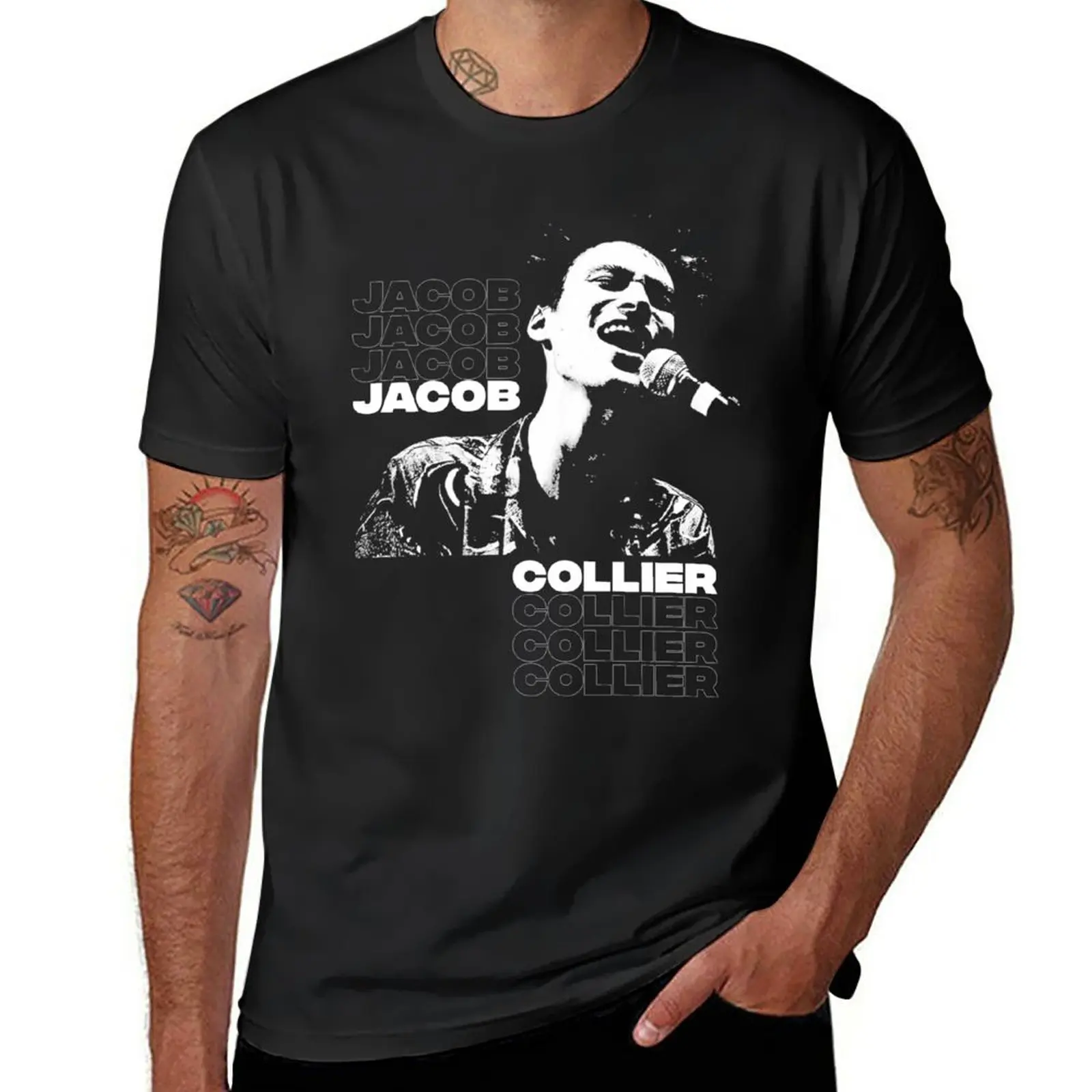 New Jacob Collier T-Shirt Grafica T-Shirt Anime T-Shirt Oversize T-Shirt Nera T-Shirt Abbigliamento Uomo