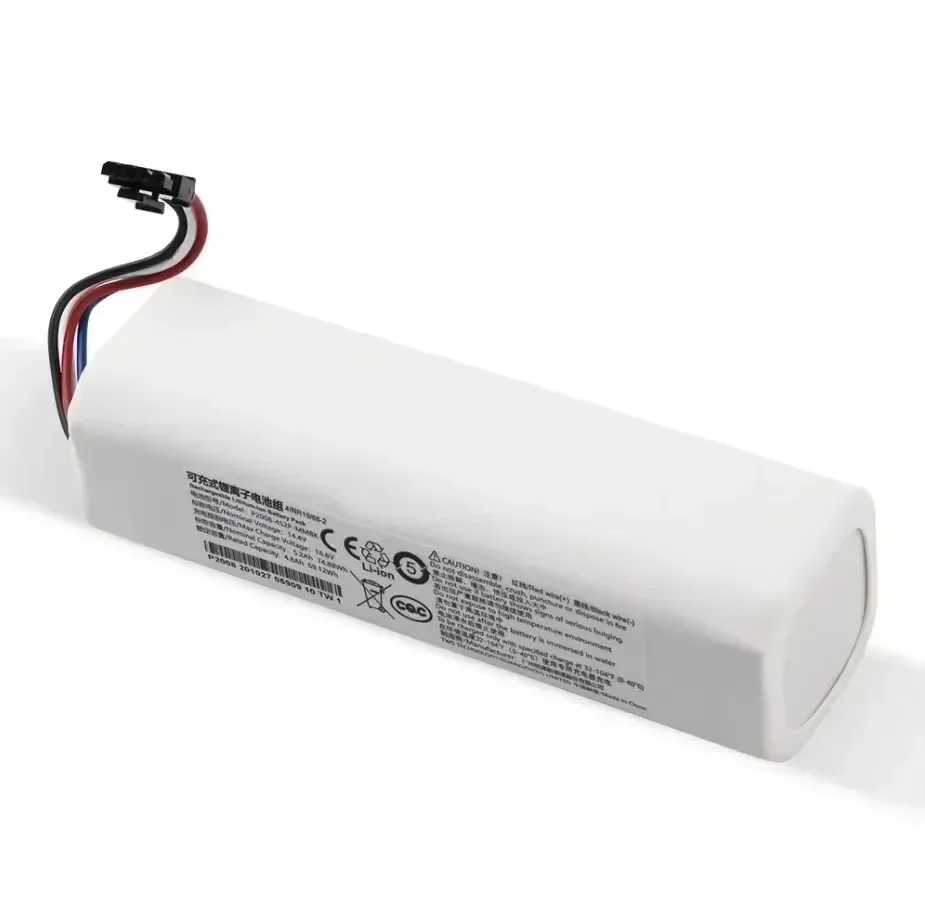 Replacement Battery 14.4V 5200mAh P2008-4S2P-MMBK For Xiaomi Mijia Mi Sweeping Mopping Robot Vacuum Cleaner 1T STYTJ02ZHM 2
