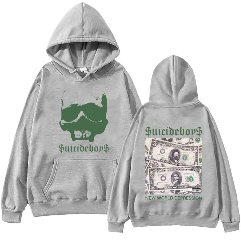 thumbnail image 1 of Sudadera con capucha de Suicideboys New World Depression, estilo hip hop, estilo Harajuku, regalo para fanáticos, 1 of 5