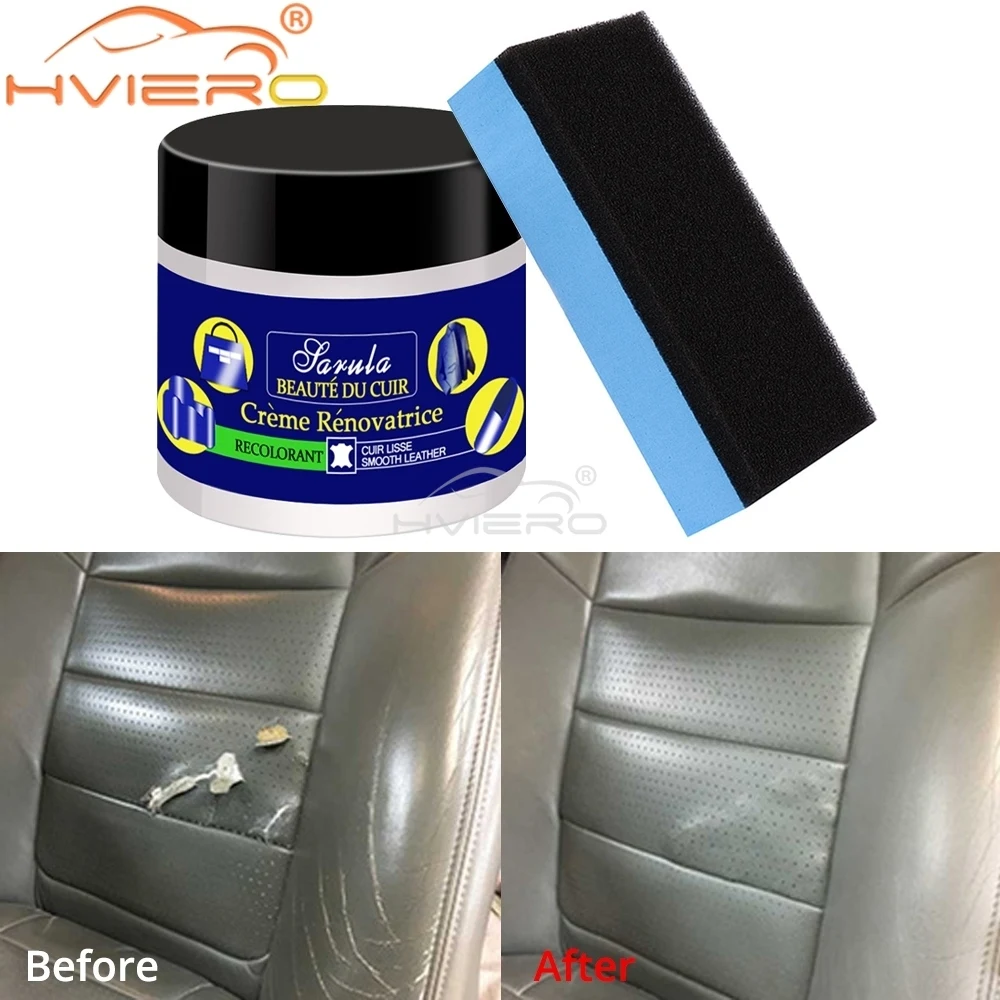 1Pcs Multifunctional Leather Refurbishing Cleaner Repair Cream for Car Seat Sofa Color paste Renew Cleaning Kit Decontamination