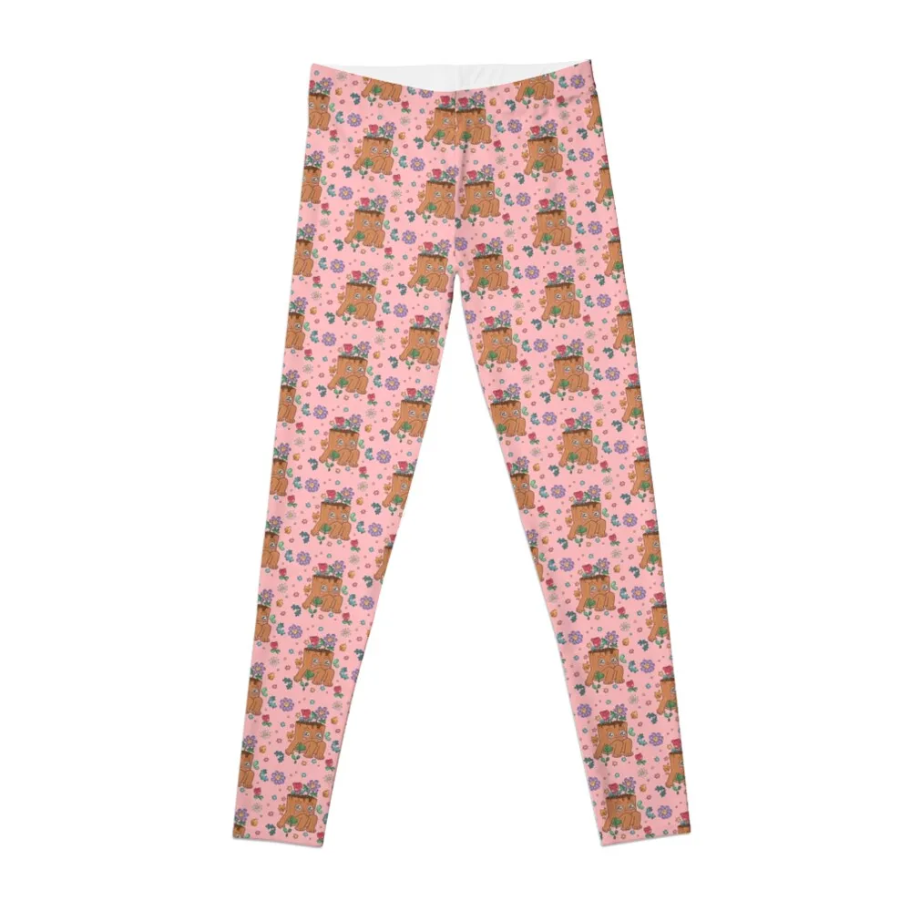 

Little boy tree with cute flowers Leggings Tight fitting woman Women's high waist Womens Leggings
