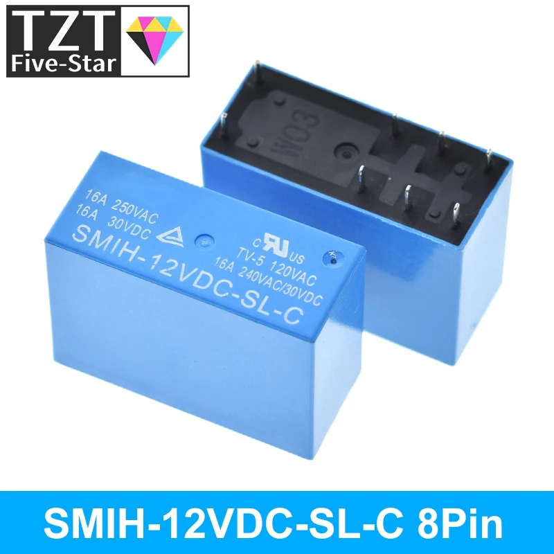 1/3PCS SMIH-05V 12V 24VDC-SL-A -SL-C 6-pin/8-pin Relais 250V 16A SMIH-05VDC-SL-A SMIH-12VDC-SL-A SMIH-24VDC-SL-A SMIH-05VDC-SL-C – Detail 12