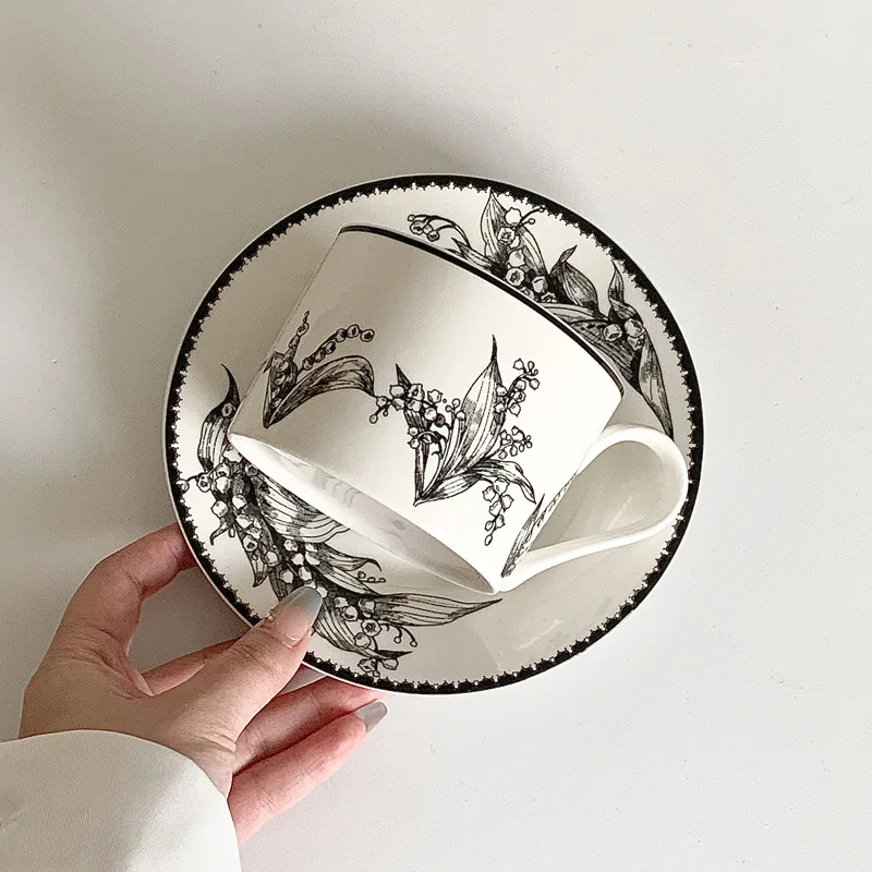 Ceramic Coffee Cup & Saucer Set 1