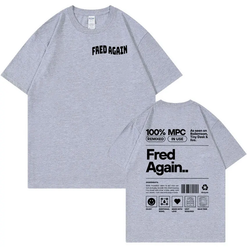 Fred again Tシャツ M Fred Again Music Album Print T Shirt Men's Casual High