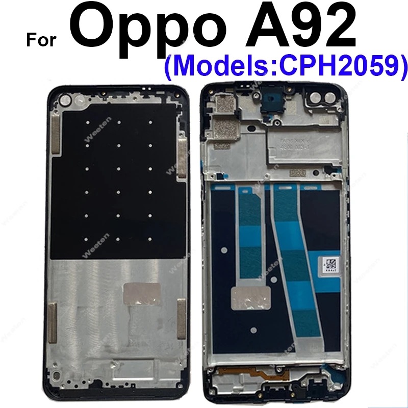 OPPO 용 LCD 전면 프레임, 전면 LCD 스크린 하우징, 거치대 커버 케이스 부품, A91, A92, A92s, A93, A93s, A94, A95, A96, A97, A98, 4G, 5G