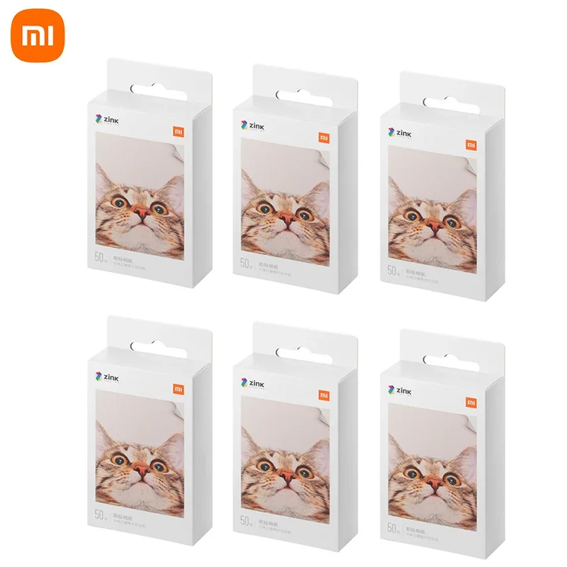 Original Xiaomi ZINK Pocket Printer Paper Self-adhesive Photo Print Sheets For Xiaomi 3-inch Mini Pocket Photo Printer Only Pape