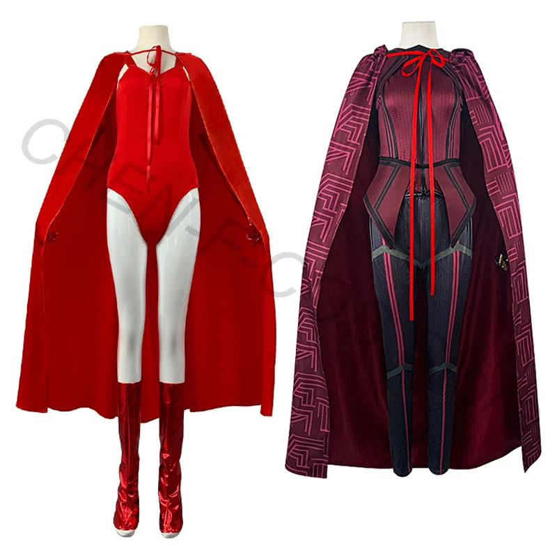 

Christmas Cosplay Costume Red Cloak Top Cape Gloves Shoe Covers Movie Role Play Uniform Accessories Halloween Carnival Full Set