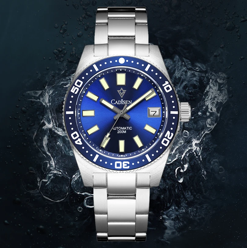 CADISEN 38MM Diving Watch Men Automatic Watch For Men Mechanical