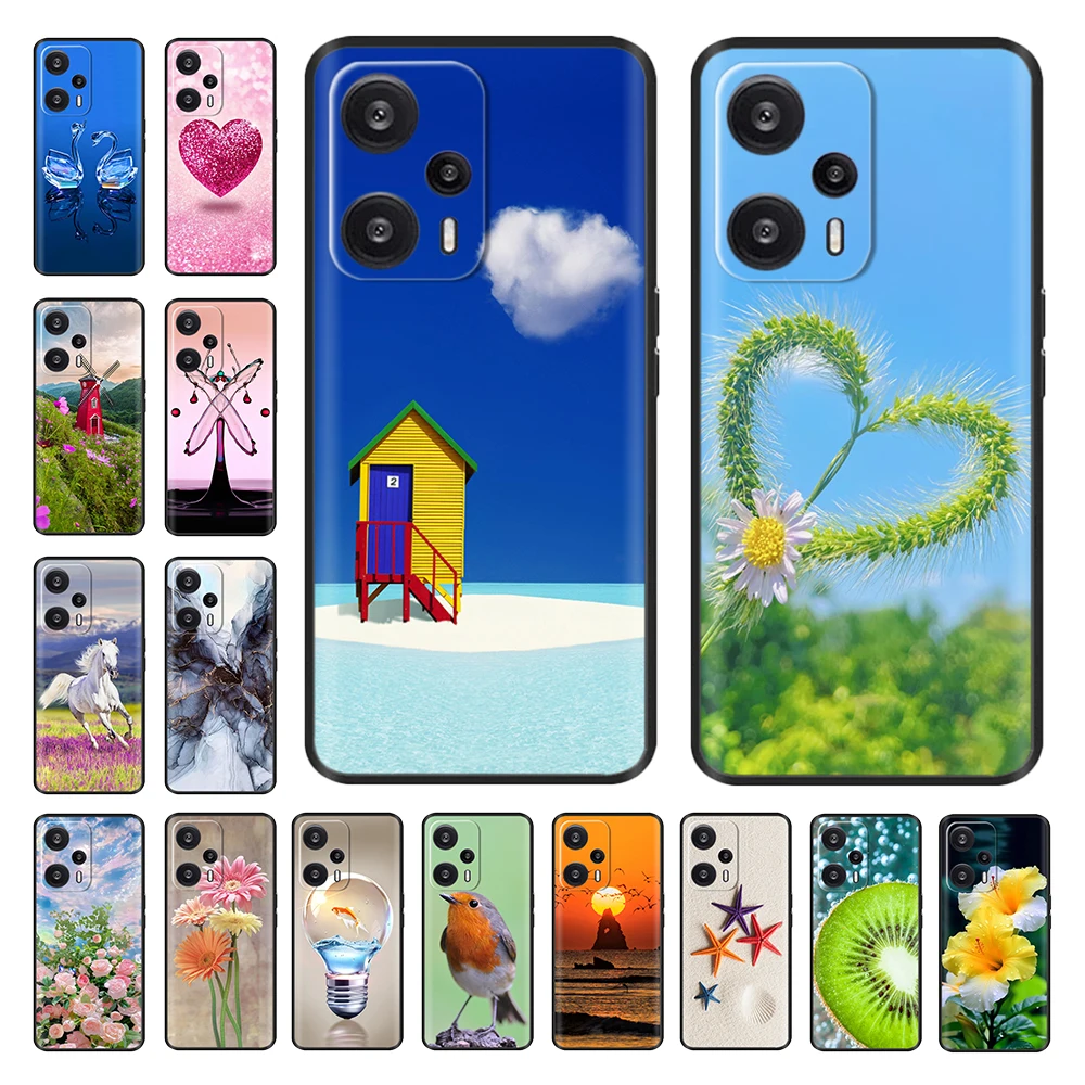 

For Xiaomi Poco F5 Case For Poco F5 Pro New Fashion Candy Painted Soft Silicone Phone Case for Xiaomi Poco F5 5G PocoF5 Shell