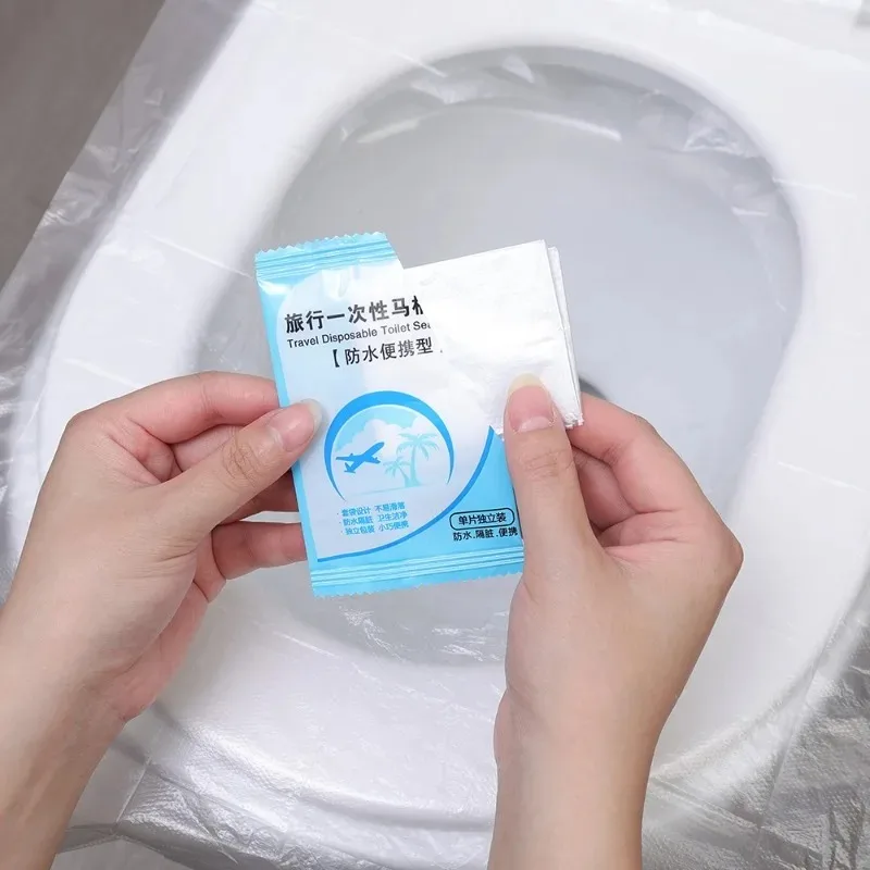 Portable Disposable Waterproof Safety Toilet Seat Mat Pad for Travel Independent Packaging Bathroom Accessiories toilet seat accessories,toilet seat cover