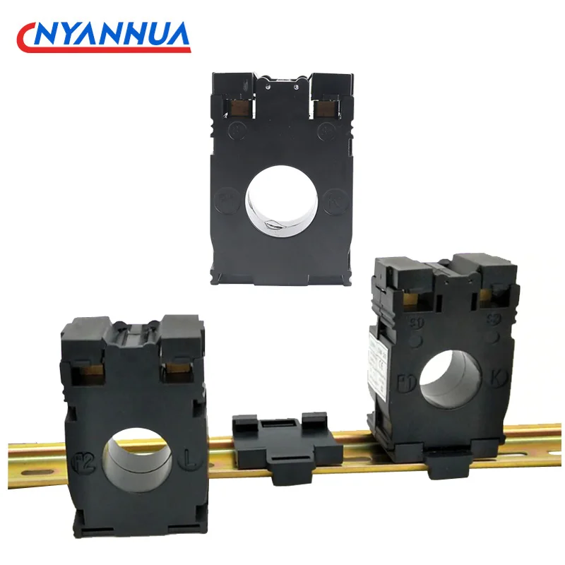 Mini Transformador Atual do Trilho do Ruído 30a 50a 75a 100a 150a 200a 250a 300a ct Dm20 Af-20 Lote do pc 3