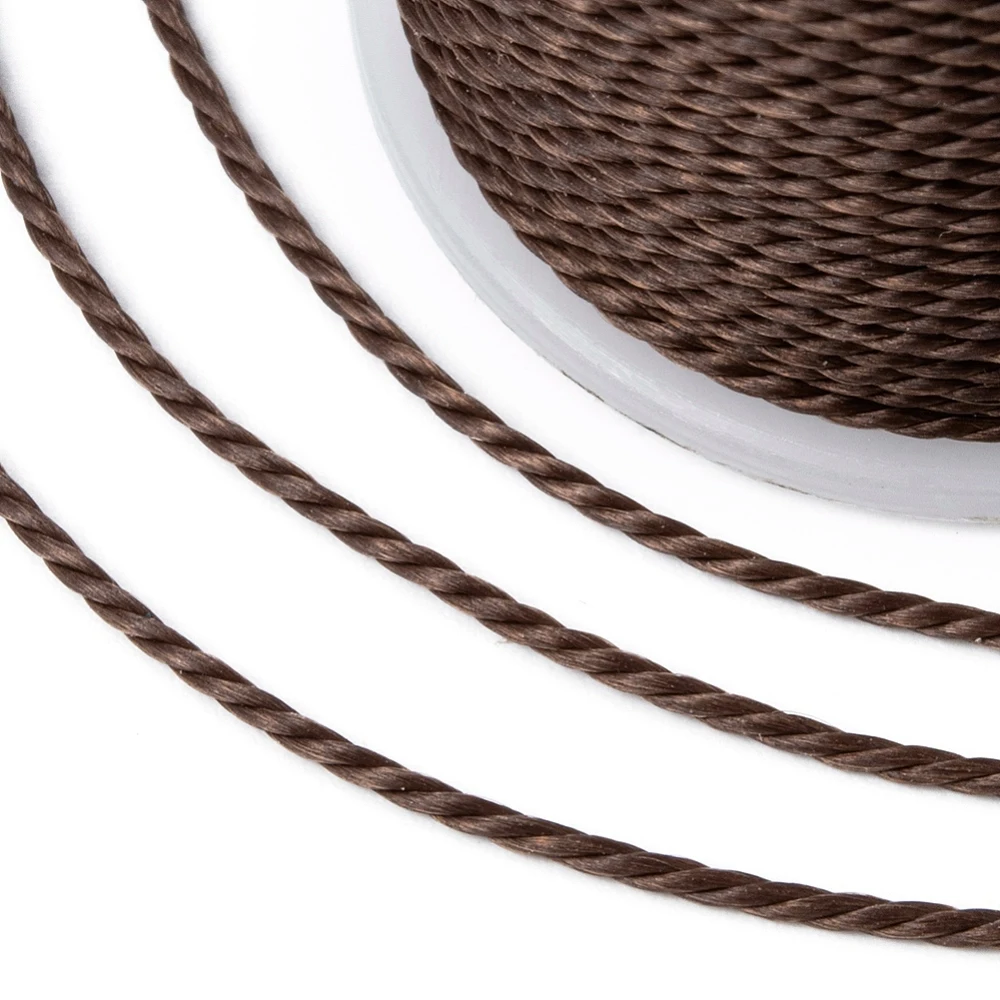 PandaHall 1mm Gewachste Polyesterkordel Gedrehter Gewachster Faden für DIY Makramee Armbänder Halsketten Schmuckherstellung Zubehör – Detail 13