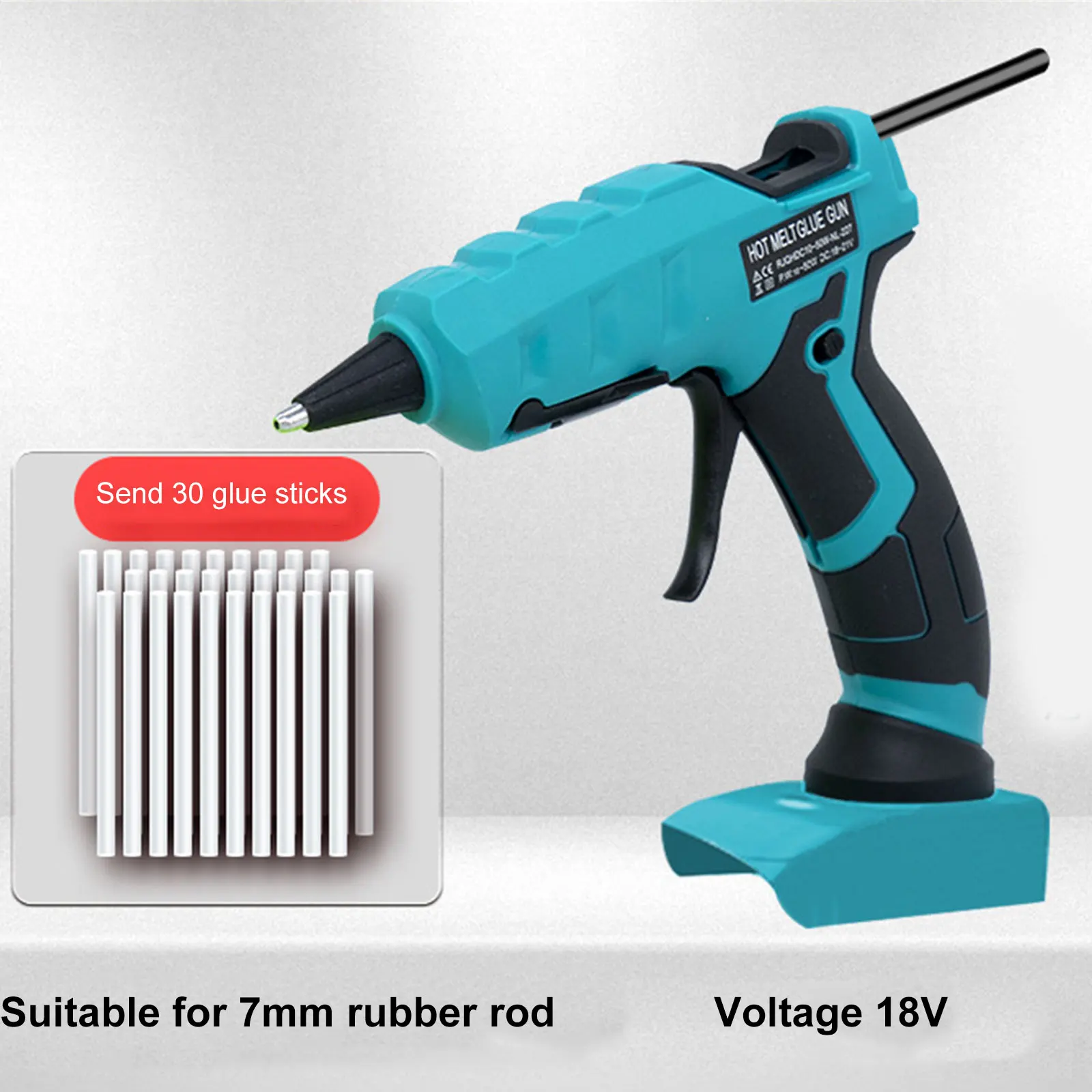 

Cordless Hot Melt Glue Gun For Makita/DEWALT18V Battery With 30 Sticks Electric Repair DIY Gun Power Tool Hot Silicone Gun