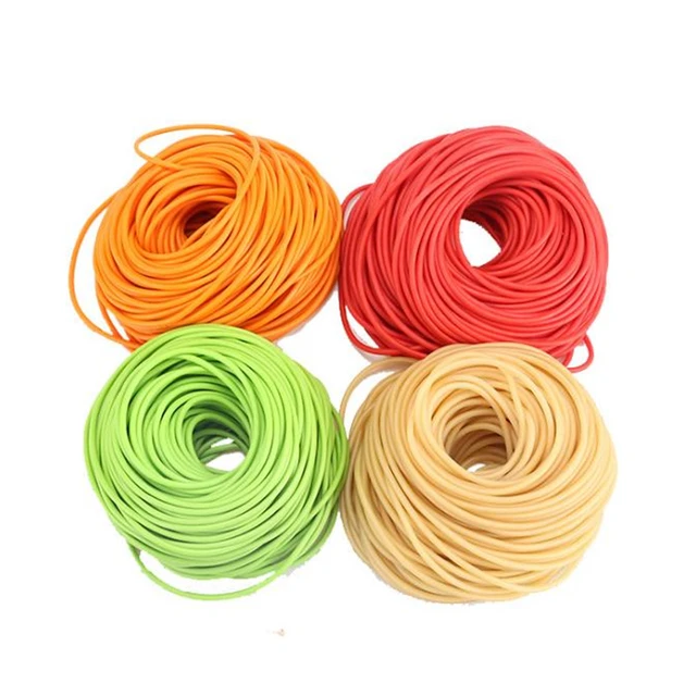 50 Meters Latex Rubber Tube Elastic Band Rope For Slingshots Fishing  Outdoor Hunting Shooting Fitness Sewing Parts 2050 3060