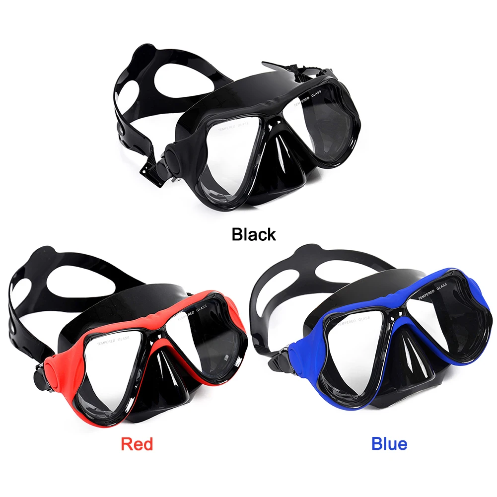 Scuba Diving Mask Anti-Fog Professional Snorkeling Mask Panoramic Wide View Snorkels Diving Goggles Free Swim