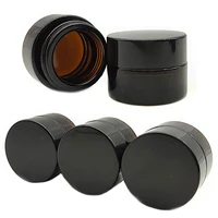 20Pcs Glass Jar Dark Storage Box Jars Face Cream Bottle Cosmetics Container Makeup Case Eye Creams Can Pot Smoking Accessories 1