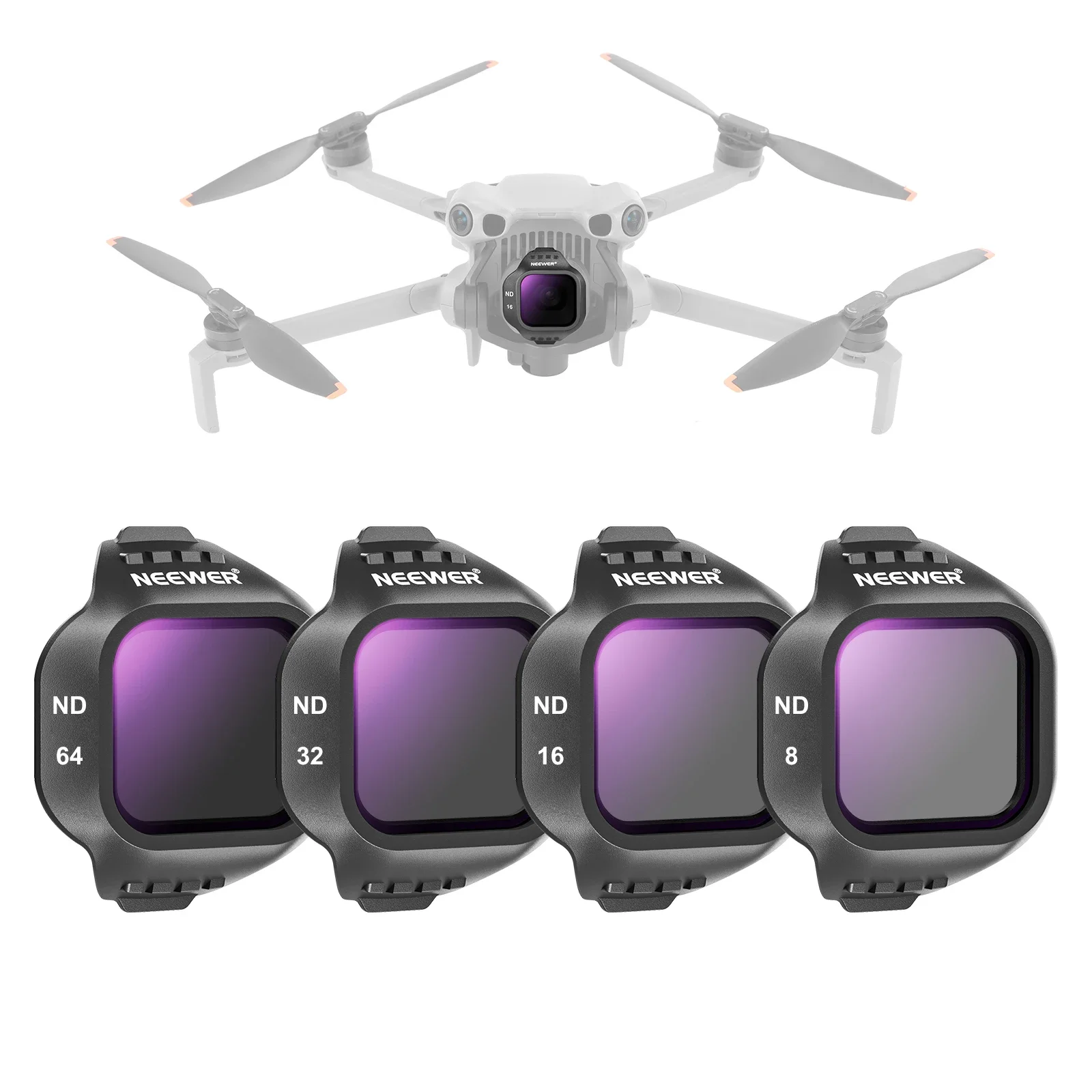 ND Filter Set Compatible with DJI Mini 5 Pro Drone (ND8+ND16+ND32+ND64) Neutral