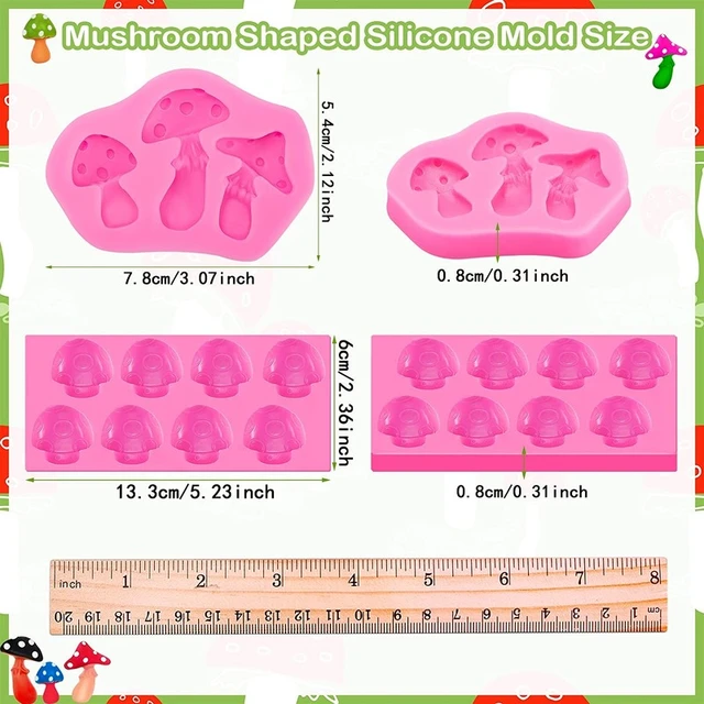 Spring Element Mushroom Silicone Mold Cartoon Cute Chocolate Candy Clay  Mold Suitable for DIY Dessert Ice Cupcake Decoration - AliExpress