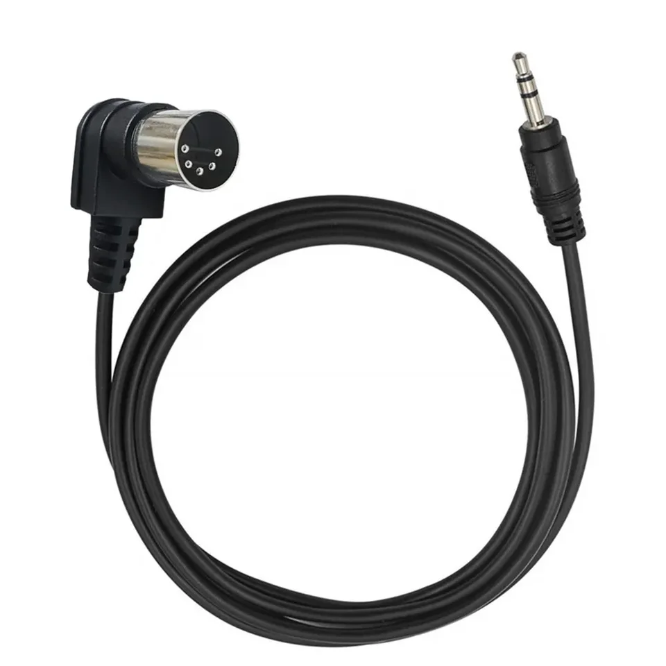 Spina Din MIDI a 5 Pin di alta qualà da 1.5m 3m a spina Jack Stereo da 3.5mm cavo di prolunga Audio 0.5m per microfono  7
