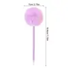 4pcs Students Fluffy Ball Pen Rollerball Pens Ballpoint Fountain Pen Fuzzy Ball Pen Pom Pen Hairball Plush Random Color 2