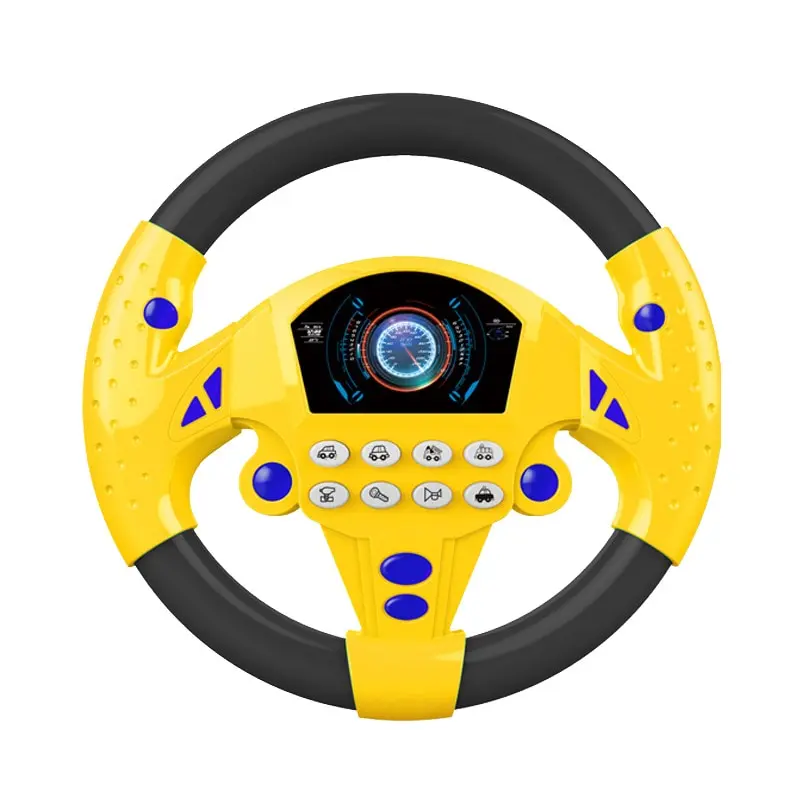 

Simulate Driving Car Copilot Steering Wheel Eletric Baby Toys with Sound Kids Musical Educational Stroller Driving Vocal Toys