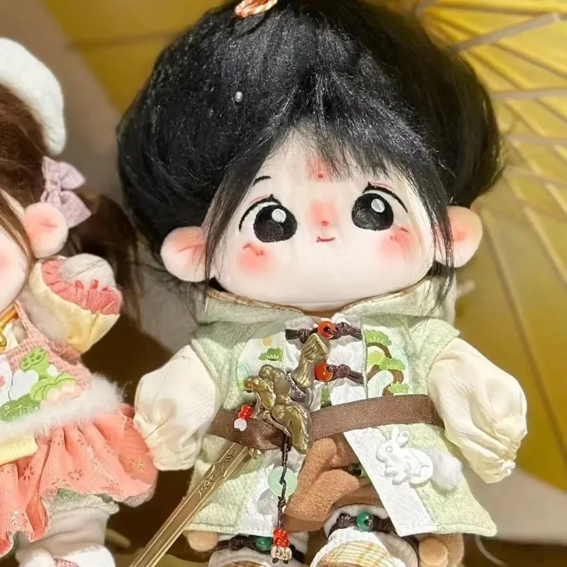

Хлопковая кукла, 20 см, милая ветровка, черные волосы, девочка может заменить детскую одежду, плюшевые игрушки в подарок для девушки