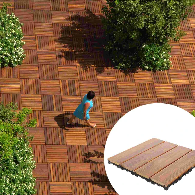Outdoor Patio Flooring Interlocking Tile