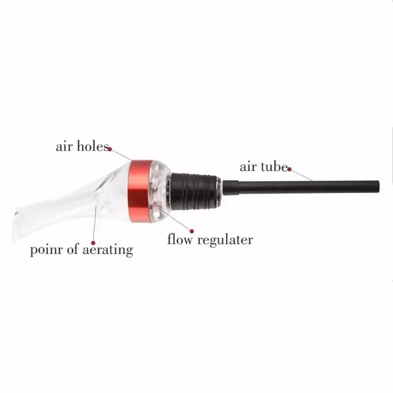 Wine Pourer Professional Quality 2-in-1 Attaches to Any Wine Bottle For Improved Flavor Enhanced Bouquet