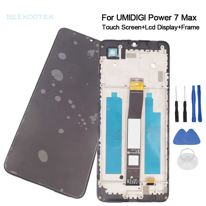 

Новый оригинальный ЖК-дисплей Umidigi Power 7 Max + панель сенсорного экрана с Корпусами, рамка, запасные части для Umidigi Power 7 Max
