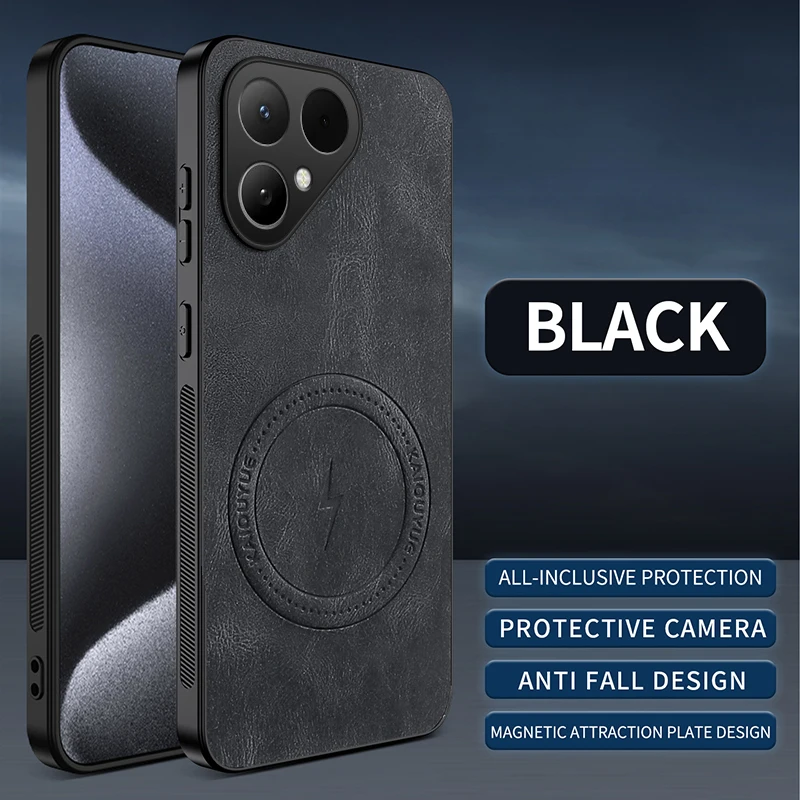Magsafe Magnetic PU Leather Shockproof Phone Protector Case