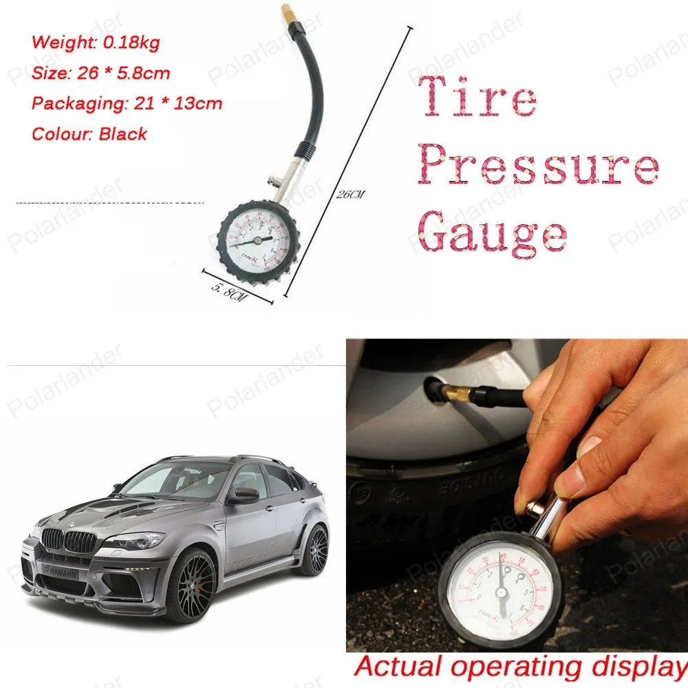 

Hot Sell Auto Tire Gauge Car Pressure Gauge Car Pressure Detector