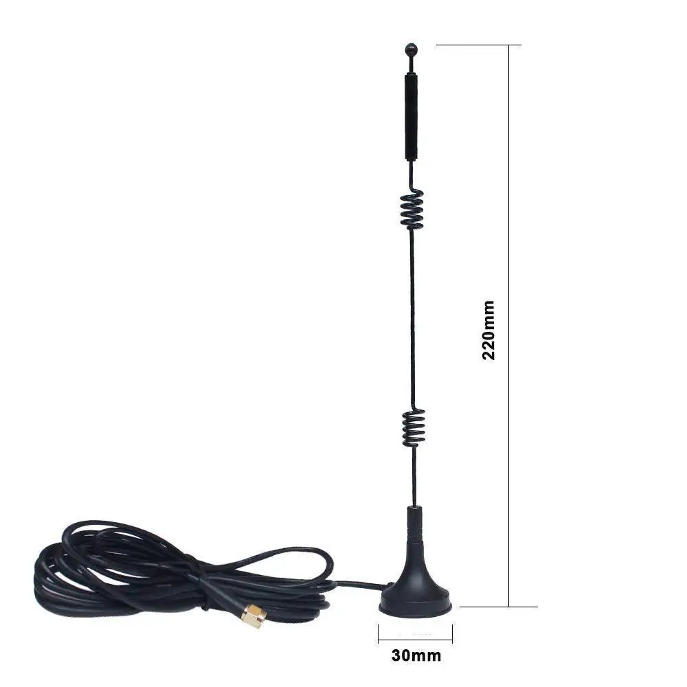 12dbi WIFI Antenna 2.4G/5.8G Dual Band Pole Antenna SMA Male With Magnetic Base For Router Camera Signal Booster