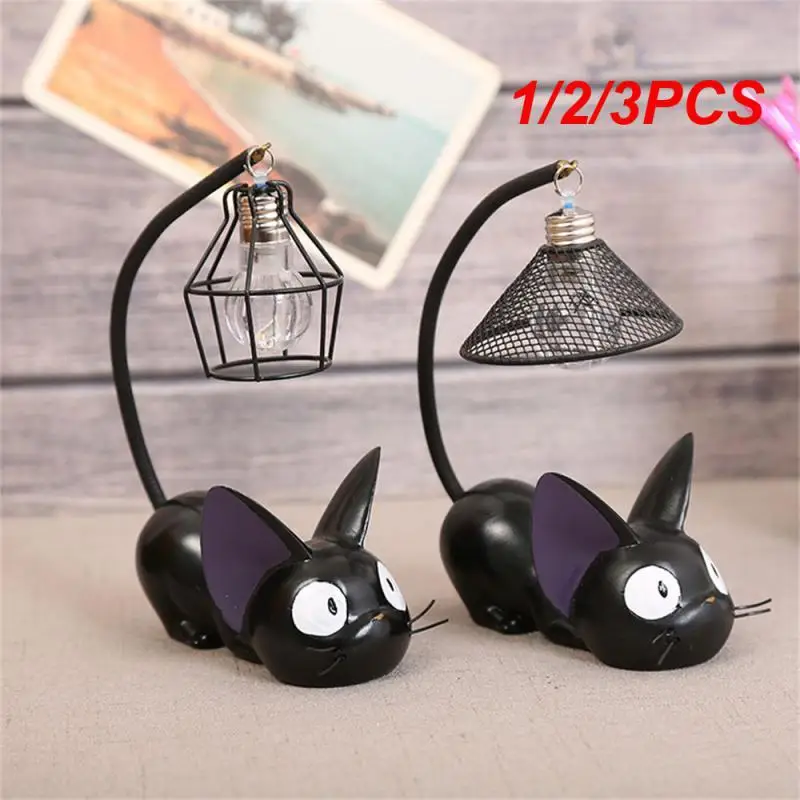 

1/2/3 шт., декоративная светодиодная настольная лампа в виде кошки