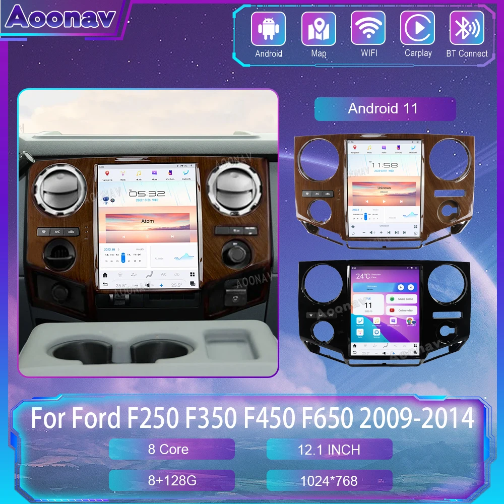 

Android 11 Car Radio For Ford F250 F350 F450 F650 2009-2014 Qualcomm Touch Screen Auto Stereo Multimedia Player GPS Carplay Unit