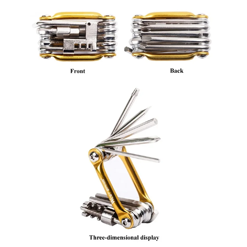 WEST BIKING 11 in 1 Bicycle Repair Tool Multifunction Bicycle Repair Set MTB Road Bike Repair Tools Kit Wrench Screwdriver