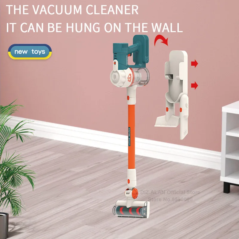 Toy Electric Vacuum Cleaner Children Educational Simulation Household Appliances Dust Catcher Pretend Play Toys For Kids 3