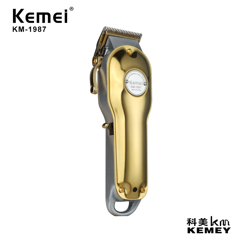 

Kemei Electric Hair Trimmer Machine Powerful Hair Clipper Professional Cordless Hair Cutting Machine Men LED Display KM-1987