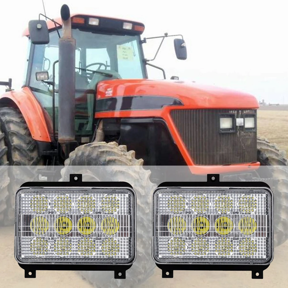 

60W LED Front Hood Light - Hi/Lo Beam With Plug Fits - Challenger Tractors MT635, MT645, MT655, MT665+ x2Pcs/Lots