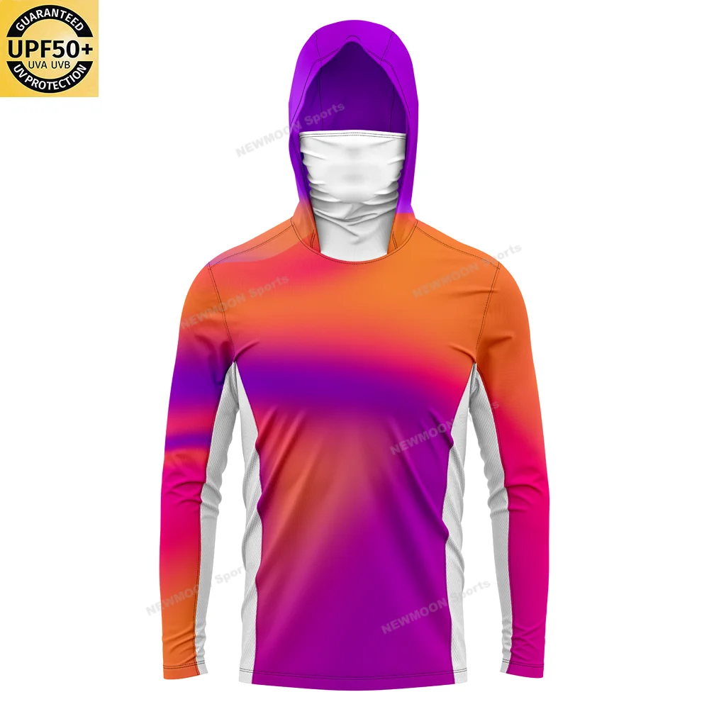 Felpa Con Cappuccio UPF 50+ Da Uomo, A Maniche Lunghe, Con - Foto 4