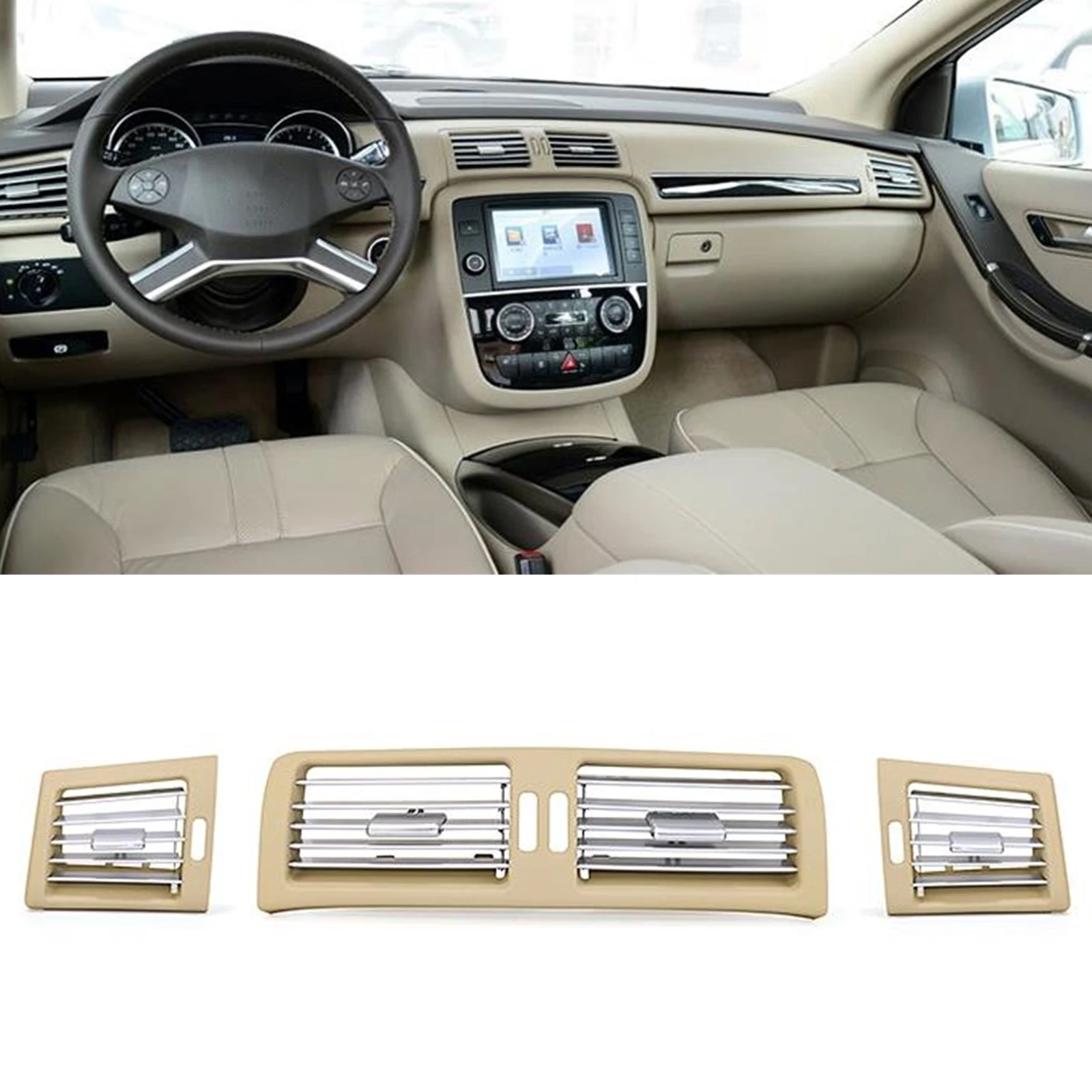 

Решетка вентиляционной панели для Mercedes-Benz R Class W251 R300 R320 R350 R400 R500 2006-2009