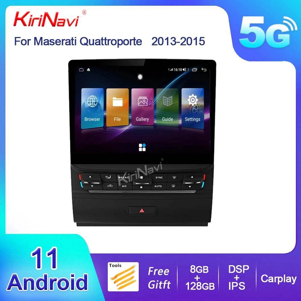 

Kirinavi Car Radio For Maserati Quattroporte Android 13 Auto Navigation GPS Player DSP Stereo 4G WiFi Autoradio 2013-2015