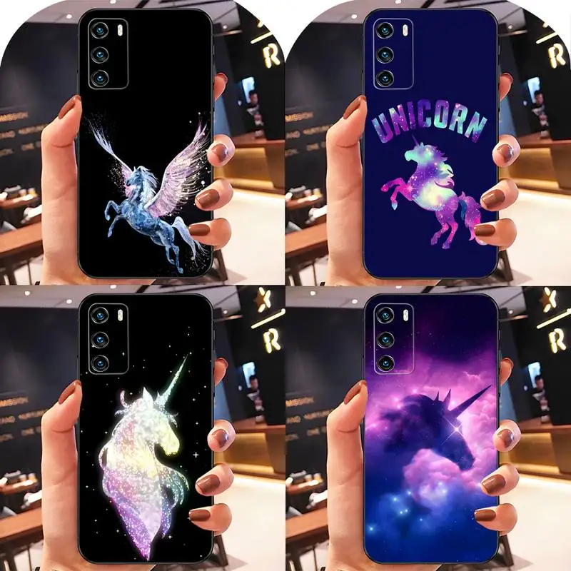 Bella Custodia Per Telefono Pegasus Unicorn Fundas Per Huawei P30 Pro P10 P40 P20 Plus Lite Psmart 2020 Y6 Y5 2019 Y8S Y8P Y5Prime Cover
