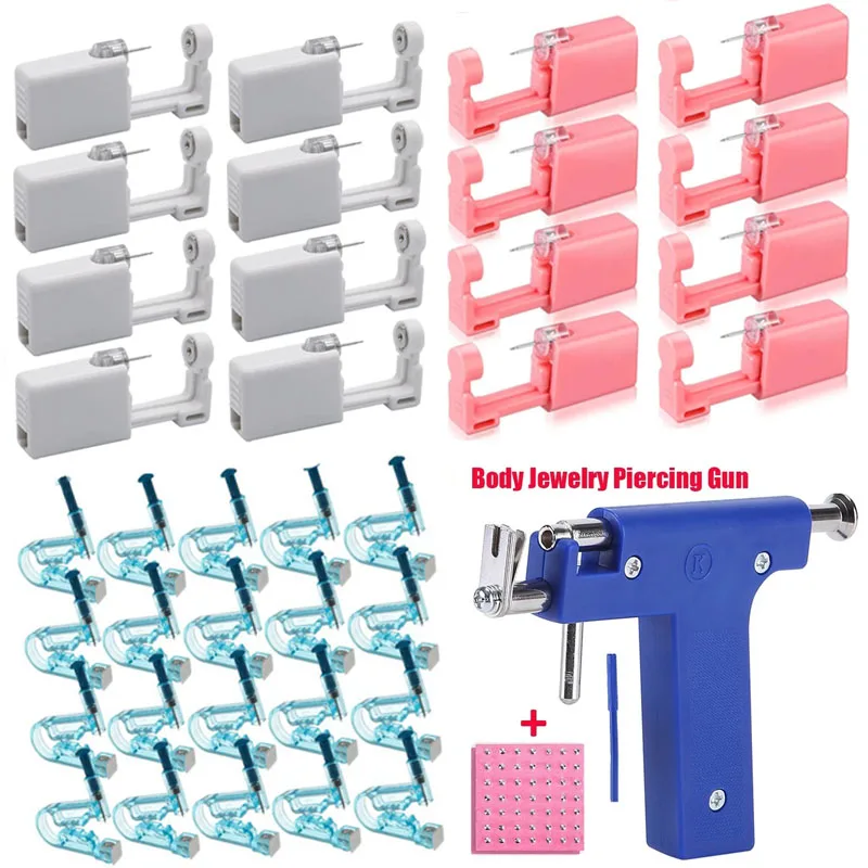 1/10pcs Ear Piercing Gun Kit Disposable Disinfect Safety Earring