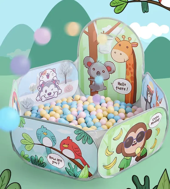 1.2M Portable Playpen for Children Baby Kids Tent Bebe Balls Pit Ocean Balls Pool Cartoon Park Camping Dry Pool Xmas Gift 2