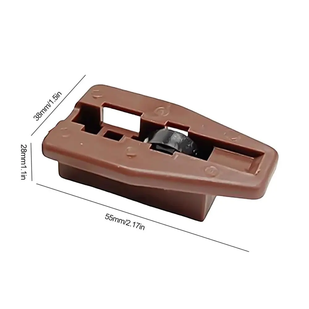 Brown Plastic Metal Drawer Guide Slide Accessory Kit