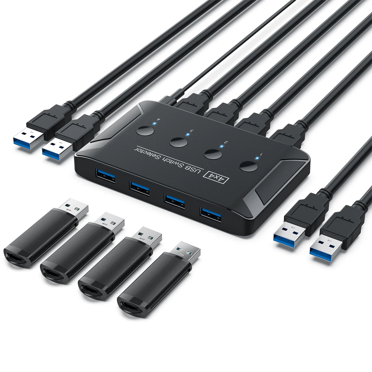 para teclado mouse scanner impressora kvm switch hub
