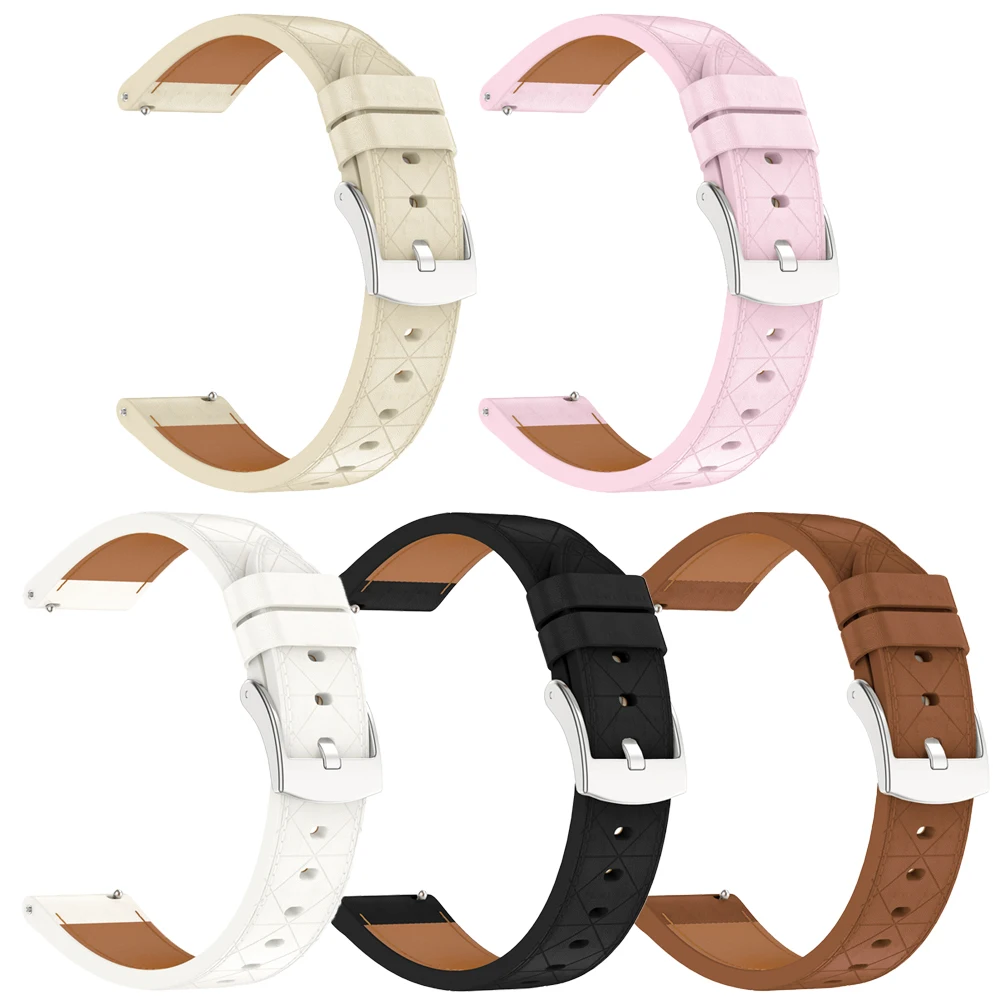 Elegant 18mm Leather Watch Band - Premium Strap